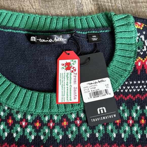 Travis Mathew Christmas Sweater Men's XXL VW bus Pullover - Picture 2 of 4